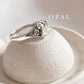 Natural Ethiopian Opal Cherry Blossom 925 Sterling Silver Ring