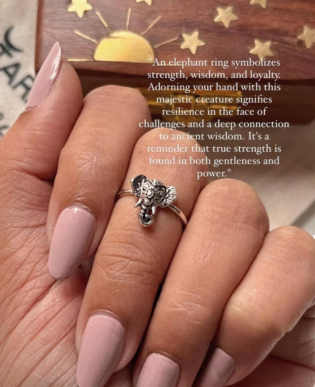 Boho Hathi 925 Sterling Silver Ring