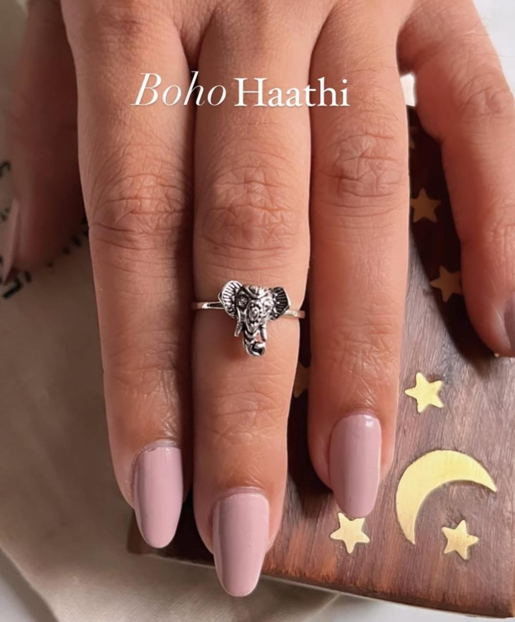 Boho Hathi 925 Sterling Silver Ring