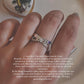 Master Healer -Amethyst Clear Quartz Rose Quartz Cross Band 925 Sterling Silver Ring