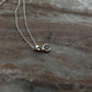 Handcrafted labradorite crescent moon pendant in 925 silver
