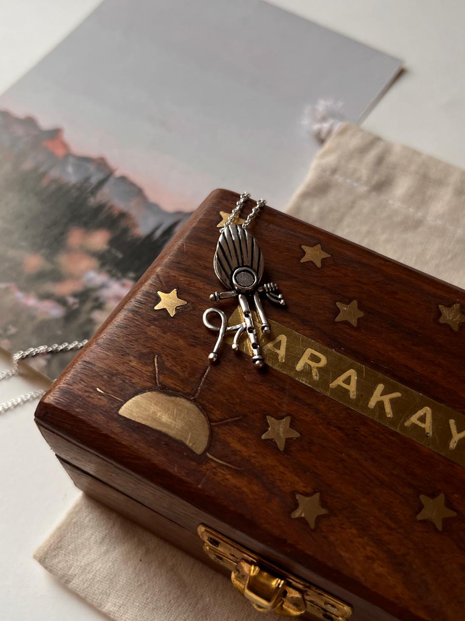 Shree 925 silver pendant for spiritual significance  