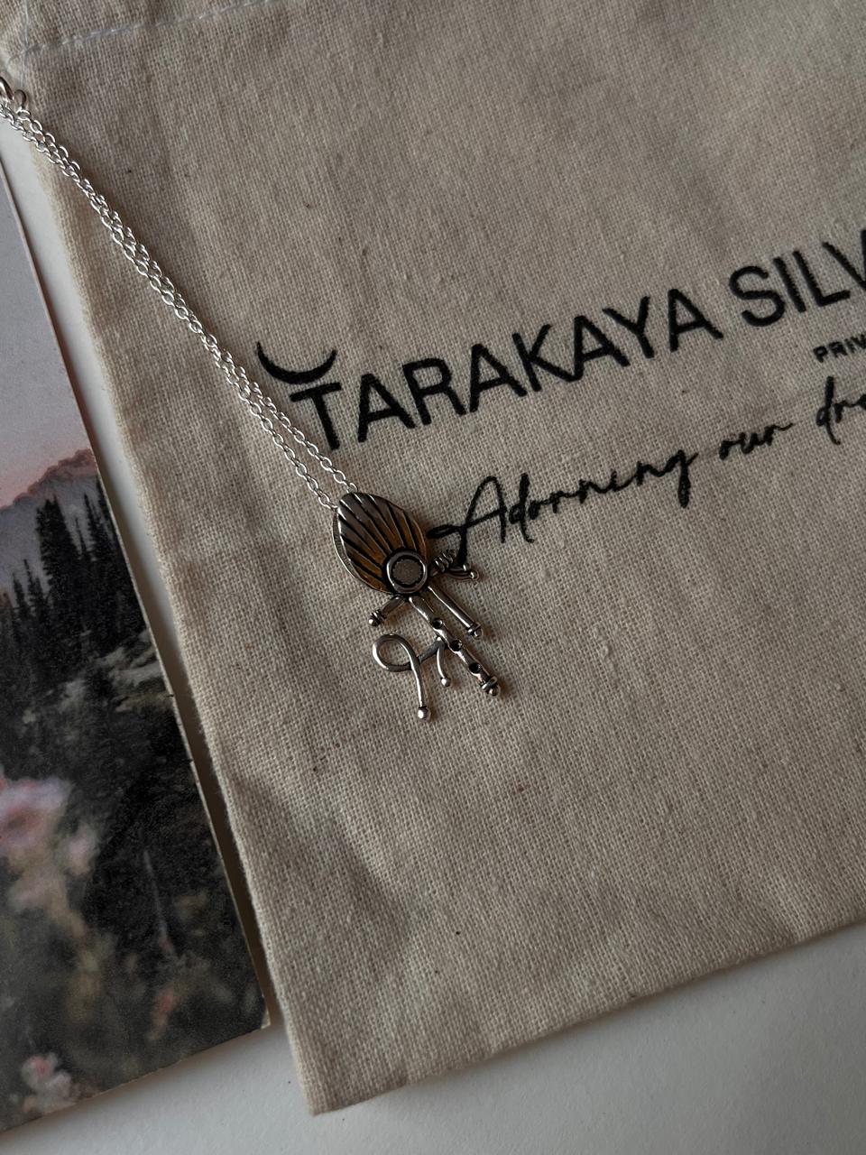 925 silver pendant with Shree symbol design  