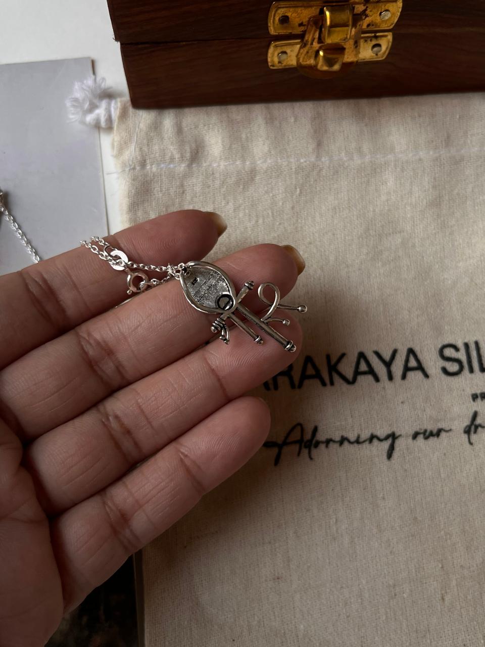 925 silver Shree pendant for spiritual and cultural meaning