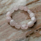 High quality rose quartz tumble natural crystal bracelet  