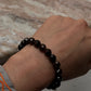 8mm faceted garnet crystal bracelet for strength and passion  