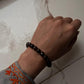Deep red garnet bracelet with 8mm faceted beads  