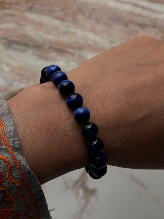 Blue Tiger Eye 8mm natural crystal bracelet  