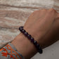 Elegant 8MM amethyst diamond cut crystal bead bracelet  