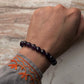 Handcrafted amethyst crystal bracelet for peace and intuition  