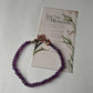 Amethyst Plain Round 4mm Crystal 925 Sterling Silver Bracelet