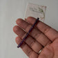 Amethyst Plain Round 4mm Crystal 925 Sterling Silver Bracelet