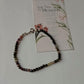 Multi Tourmaline Plain Round 3MM Crystal 925 Sterling silver Bracelet