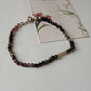 Multi Tourmaline Plain Round 3MM Crystal 925 Sterling silver Bracelet