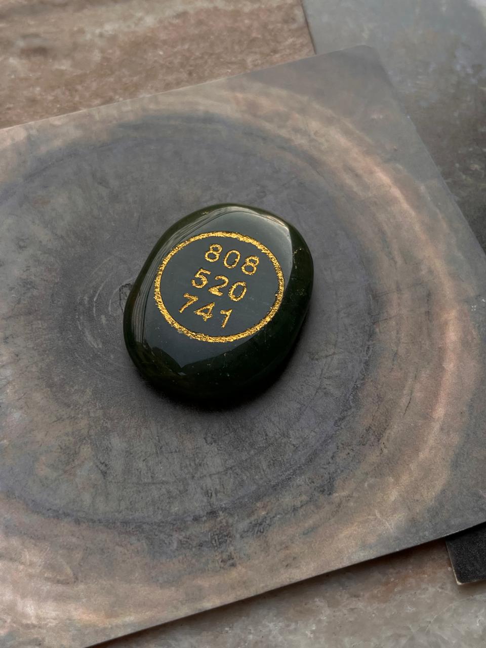 Natural AAA Green Jade Zibu Coin