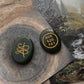 Natural AAA Green Jade Zibu Coin