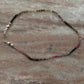 AA Multi Tourmaline 2MM Natural Crystal 925 Sterling Silver Bracelet