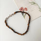 Tiger eye 3MM-4MM Faceted Natural Crystal 925 Sterling Silver Bracelet