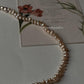 Silver bracelet stack with Basra pearls and cable dot texture for boho chic