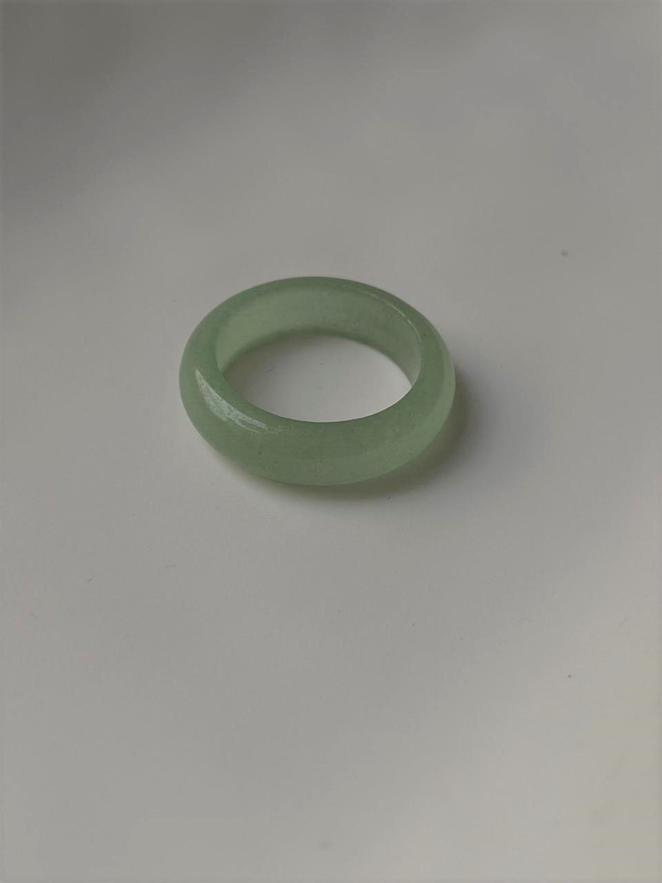 Green Aventurine Crystal Band Ring