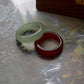 Elegant green aventurine and carnelian gemstone stack set