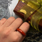 Red Jasper Crystal Band Ring