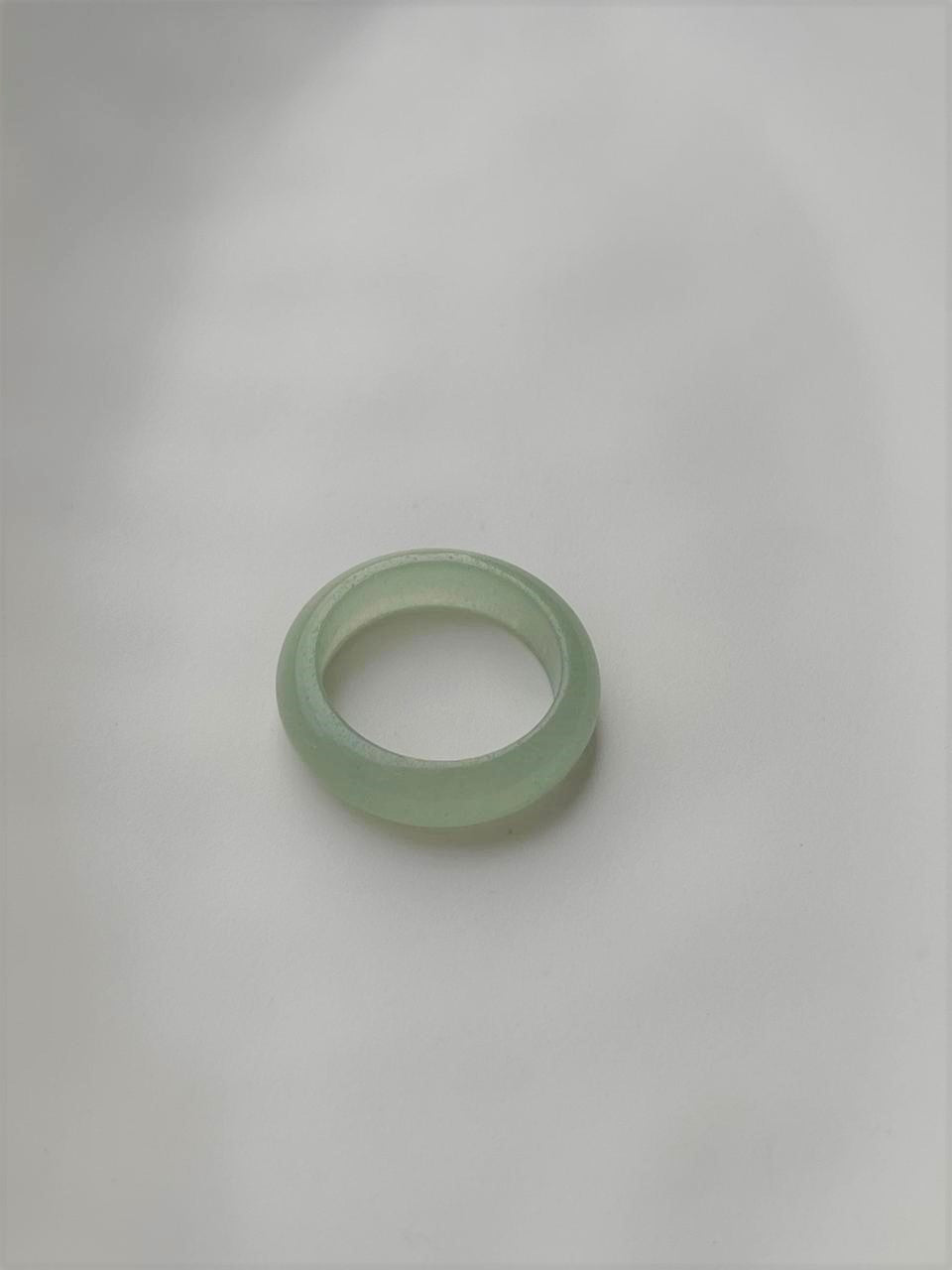 Green Aventurine Crystal Band Ring