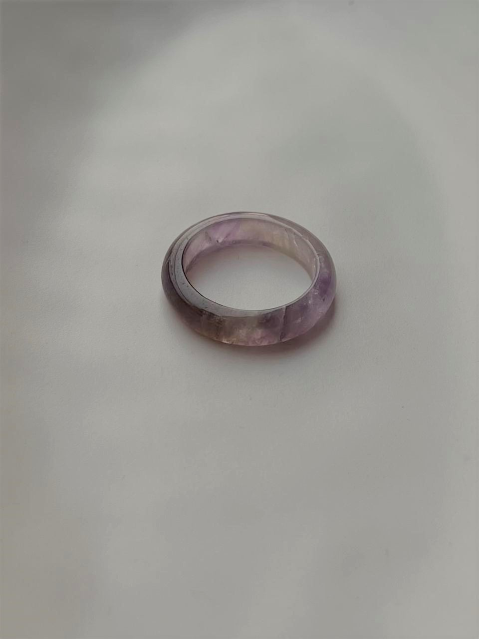 Amethyst Crystal Band Ring