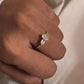 Moonstone Three Stone 925 Sterling Silver Ring
