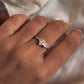 Moonstone Three Stone 925 Sterling Silver Ring