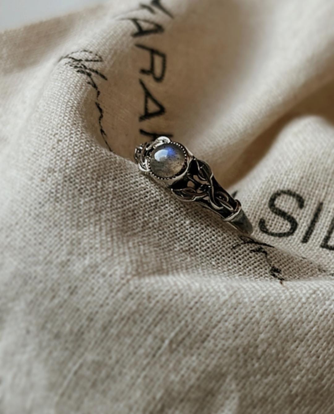 Labradorite Forest Enchantments 925 Sterling Silver Ring