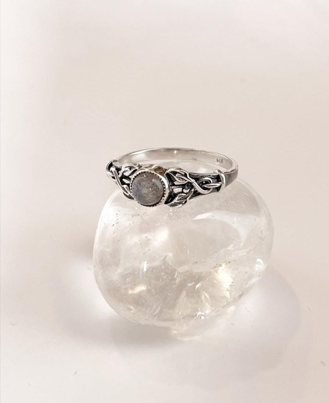Labradorite Forest Enchantments 925 Sterling Silver Ring