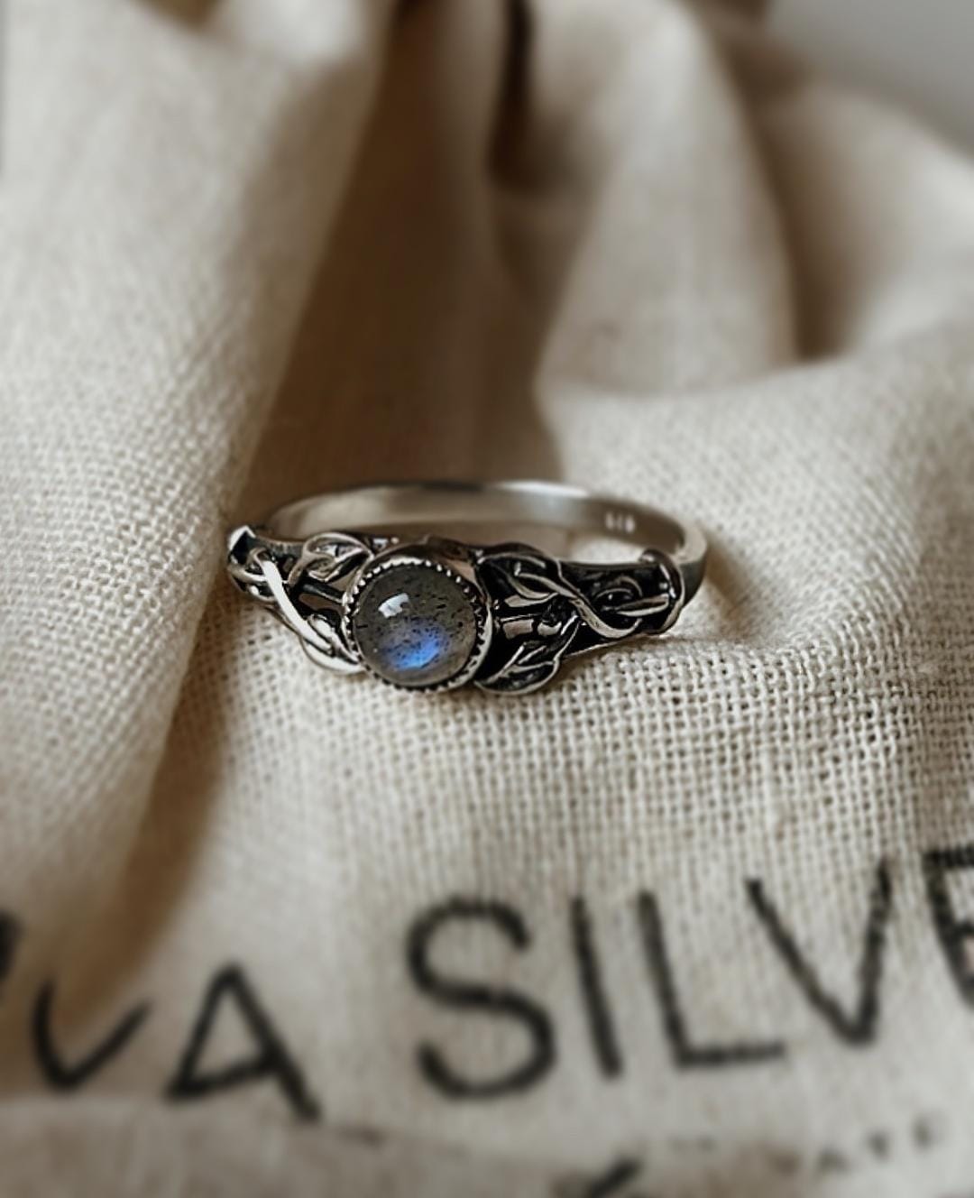 Labradorite Forest Enchantments 925 Sterling Silver Ring