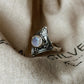 Moonstone Vintage Boho 925 Sterling Silver Ring
