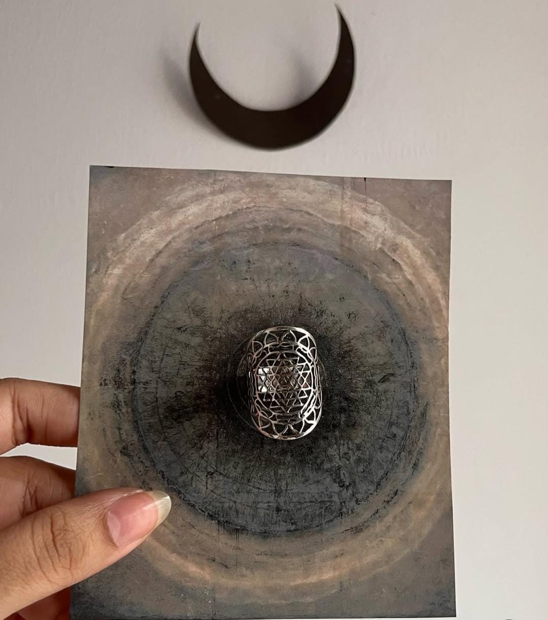 Shree Yantra 925 Sterling Silver Ring
