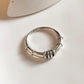 Dolki Tribal Stack 925 Sterling Silver Ring