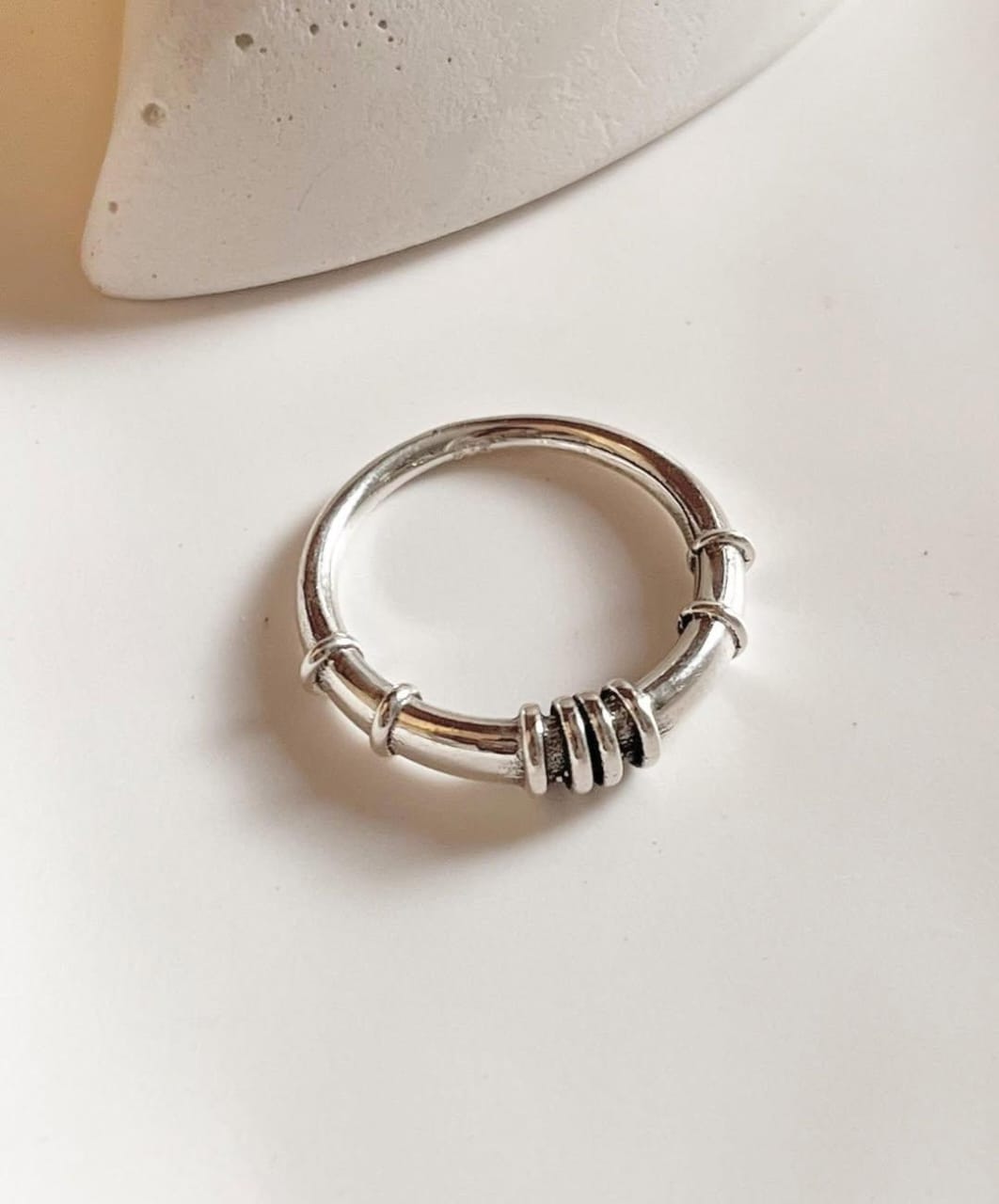 Dolki Tribal Stack 925 Sterling Silver Ring