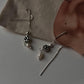 Handcrafted sui dhaga earrings with blossom flower and freshwater pearl  