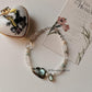 Handmade labradorite silver bracelet for mystical energy