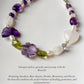 Floral Garden Dream handcrafted natural silver bracelet  
