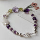 Sterling silver bracelet with floral garden dream motif  