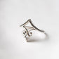 Vintage V Stack 925 Sterling Silver Ring