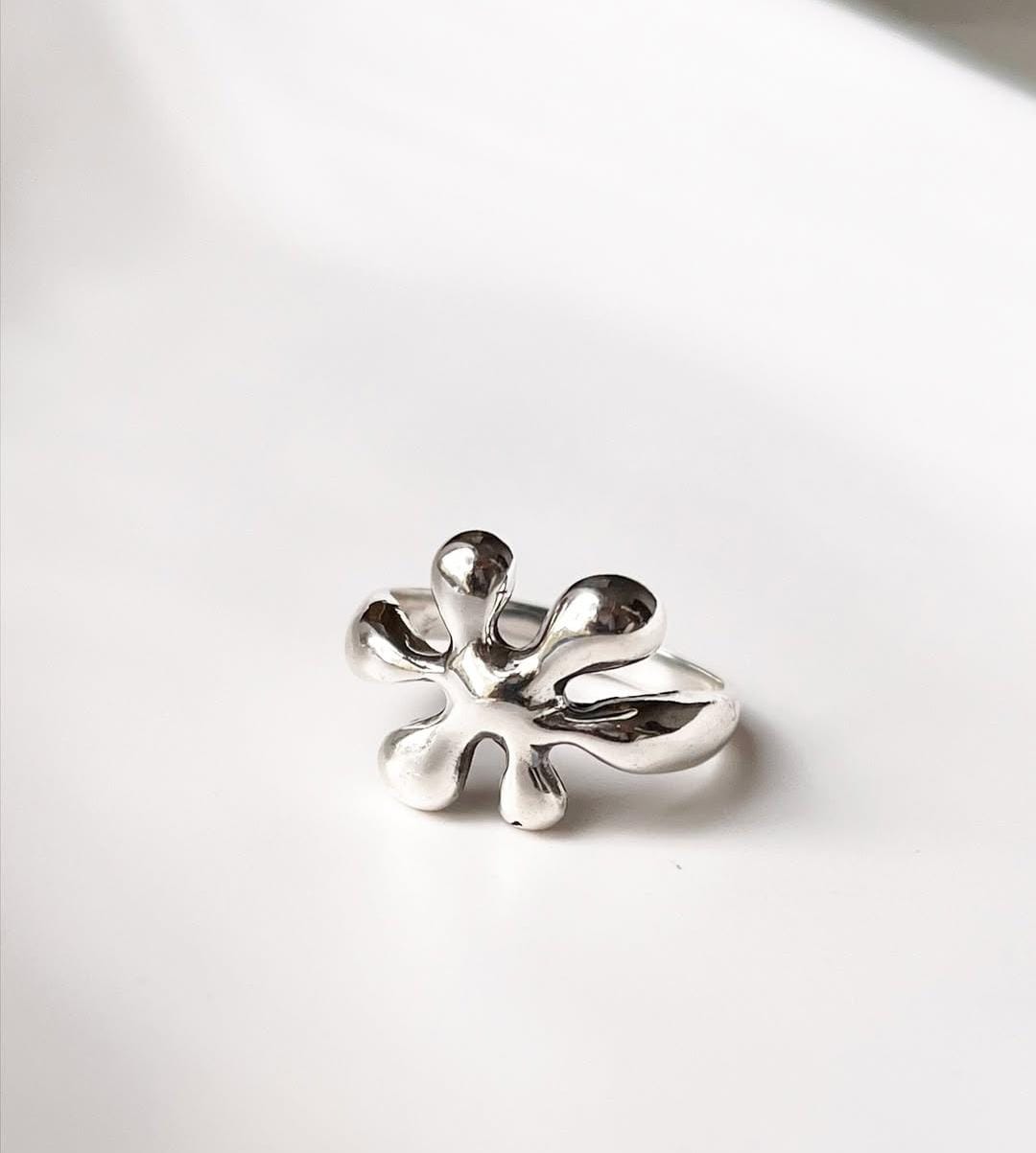 Molten Drip 925 Sterling Silver Ring