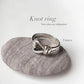 Knot Unisex Band 925 Sterling Silver Ring