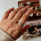 Moon Phases 925 Sterling Silver Band Ring