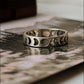 Moon Phases 925 Sterling Silver Band Ring