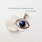 Lapis Lazuli Evil Eye 925 Sterling Silver Pendant