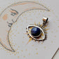 Lapis Lazuli Evil Eye 925 Sterling Silver Pendant