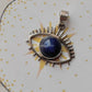 Lapis Lazuli Evil Eye 925 Sterling Silver Pendant