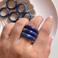 Lapis Lazuli Crystal Band Ring